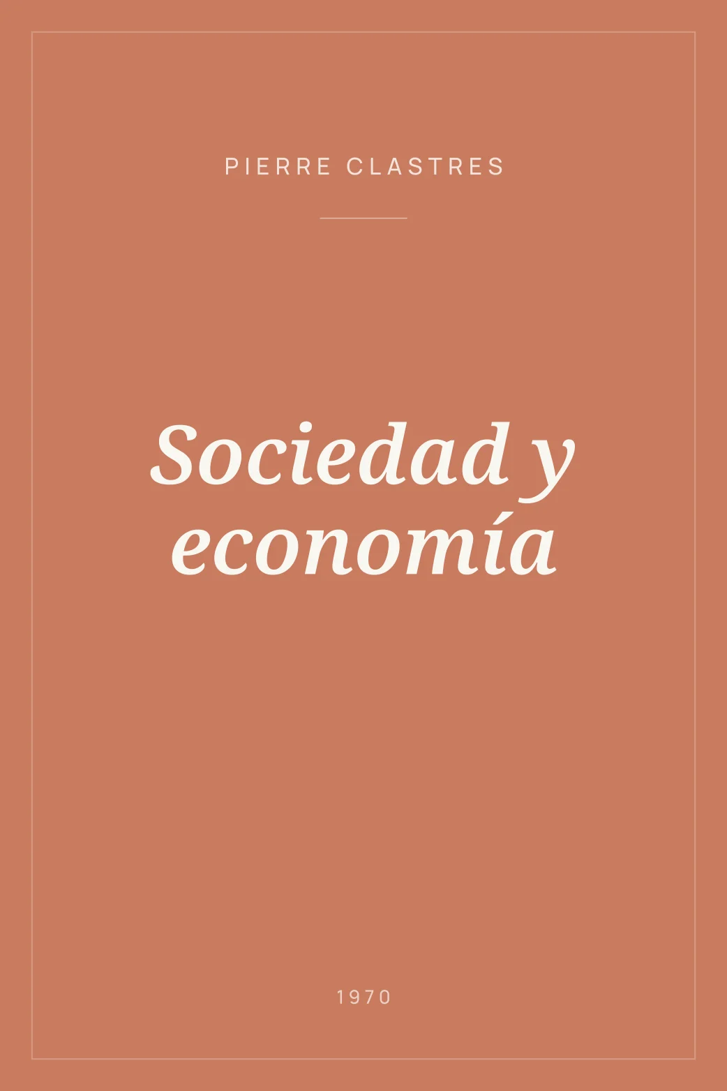 Portada de Sociedad y economía