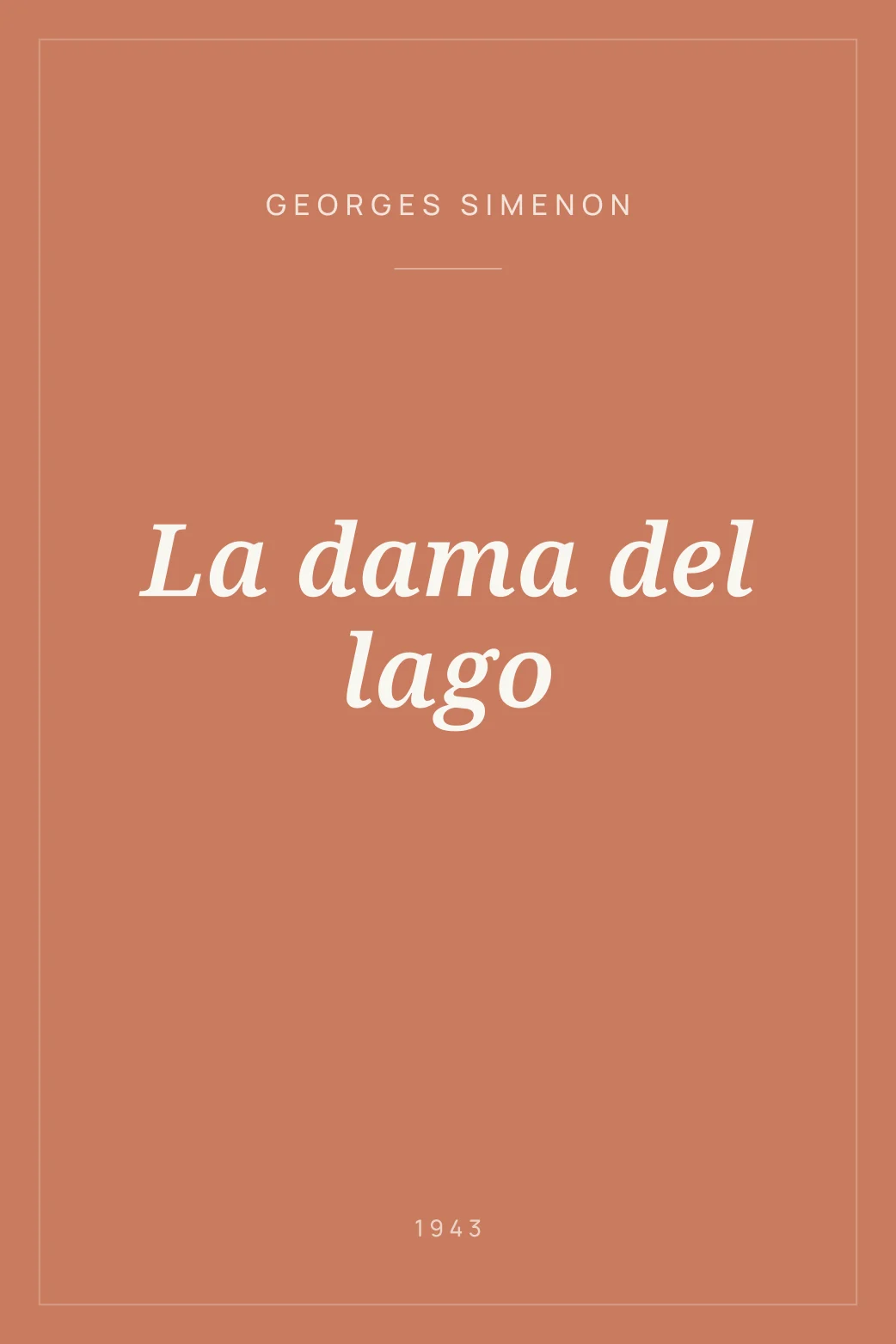 Portada de La dama del lago