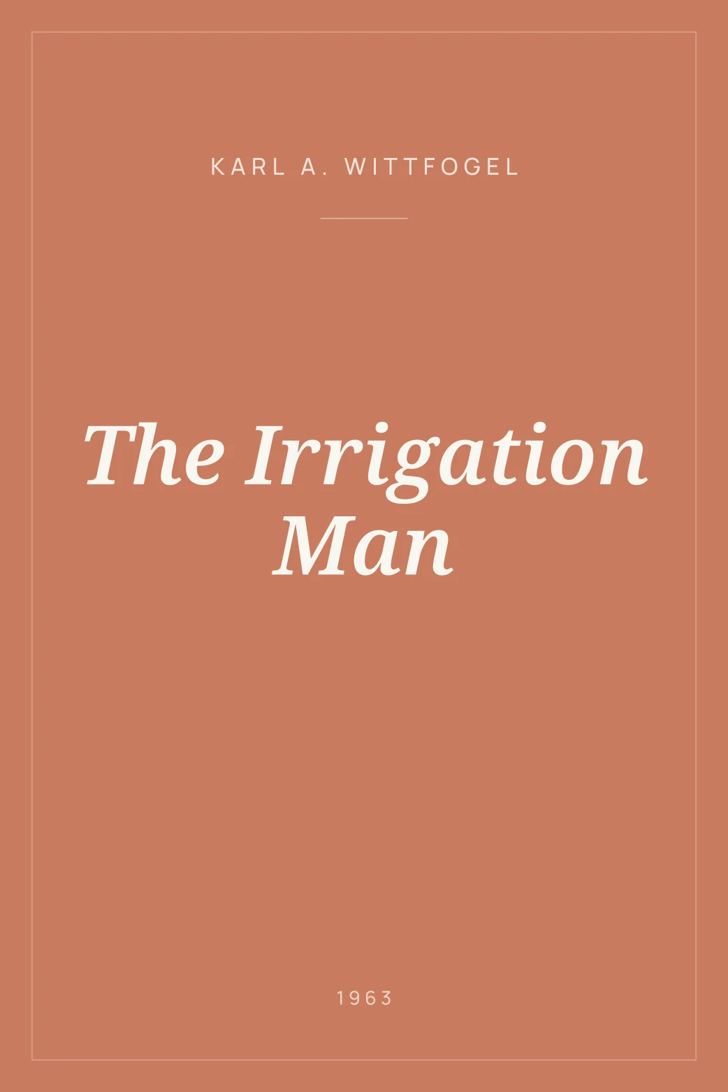 Portada de The Irrigation Man