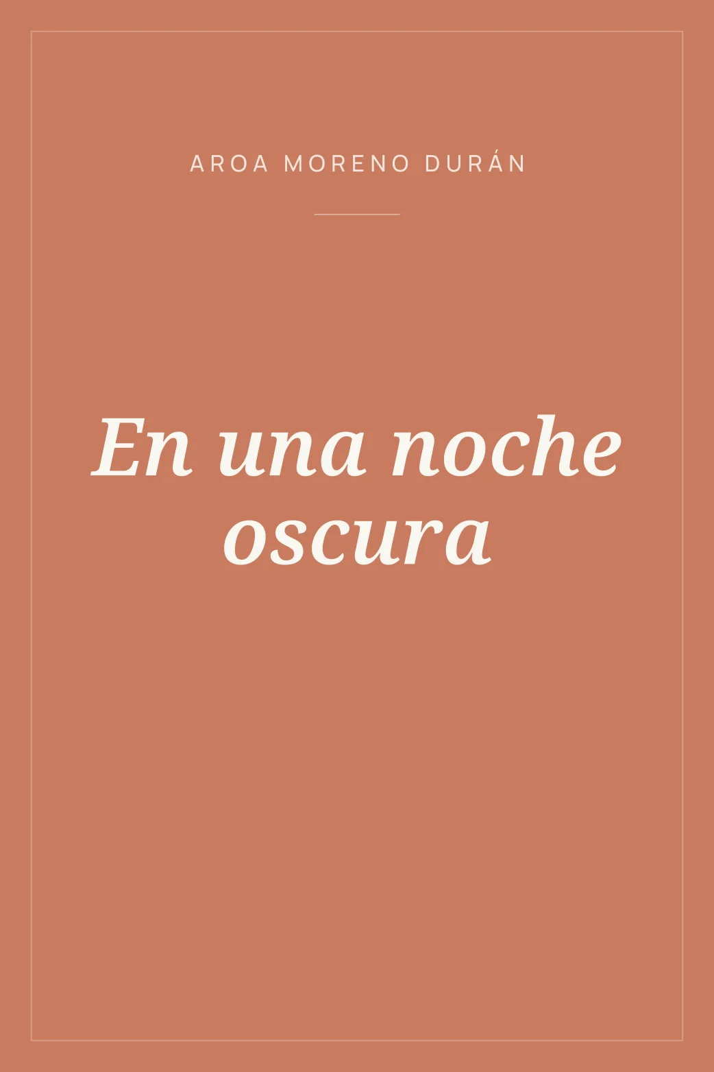 Portada de En una noche oscura