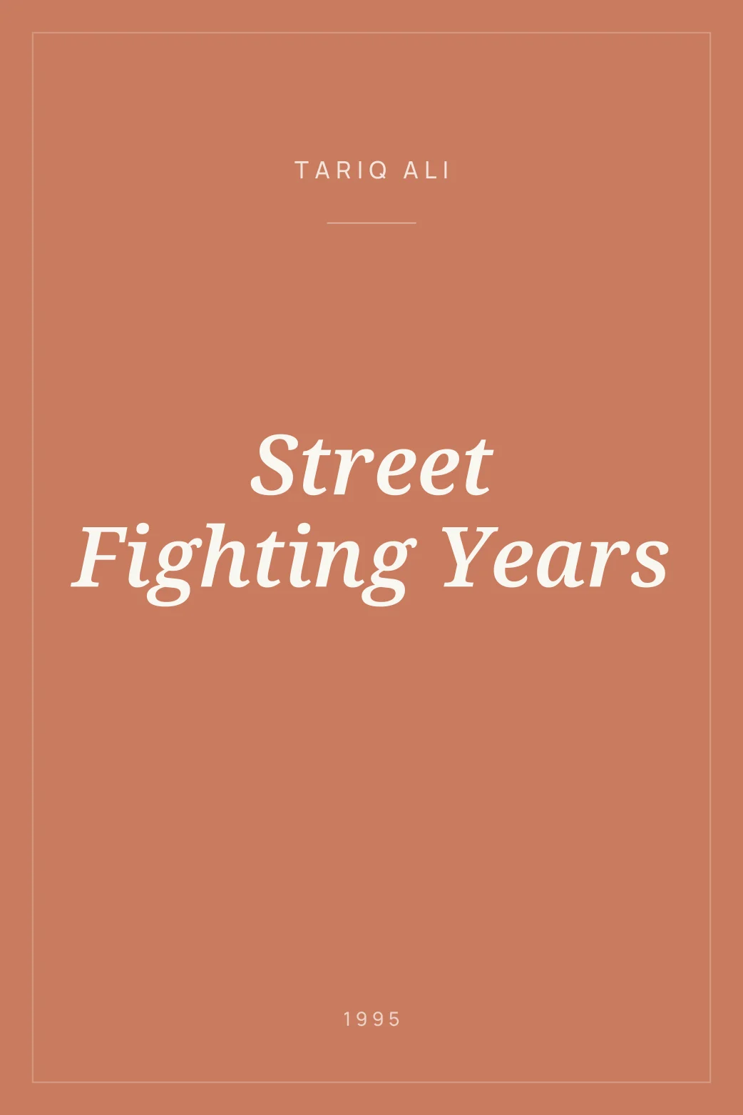 Portada de Street Fighting Years