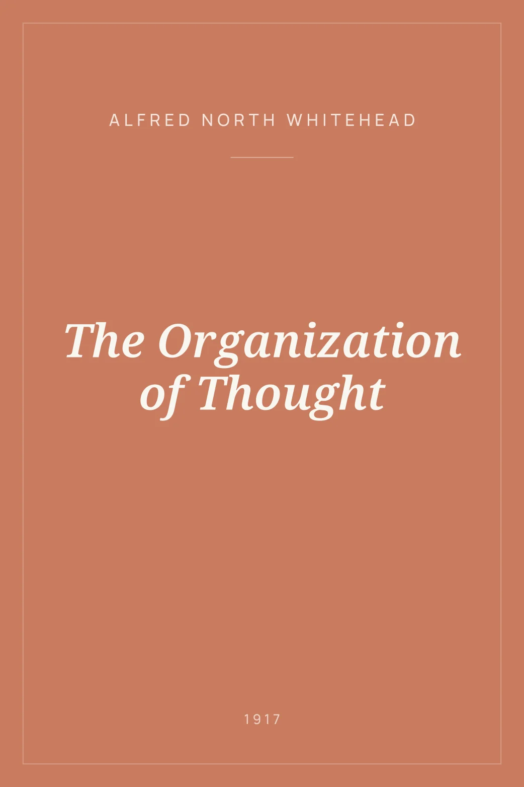 Portada de The Organization of Thought
