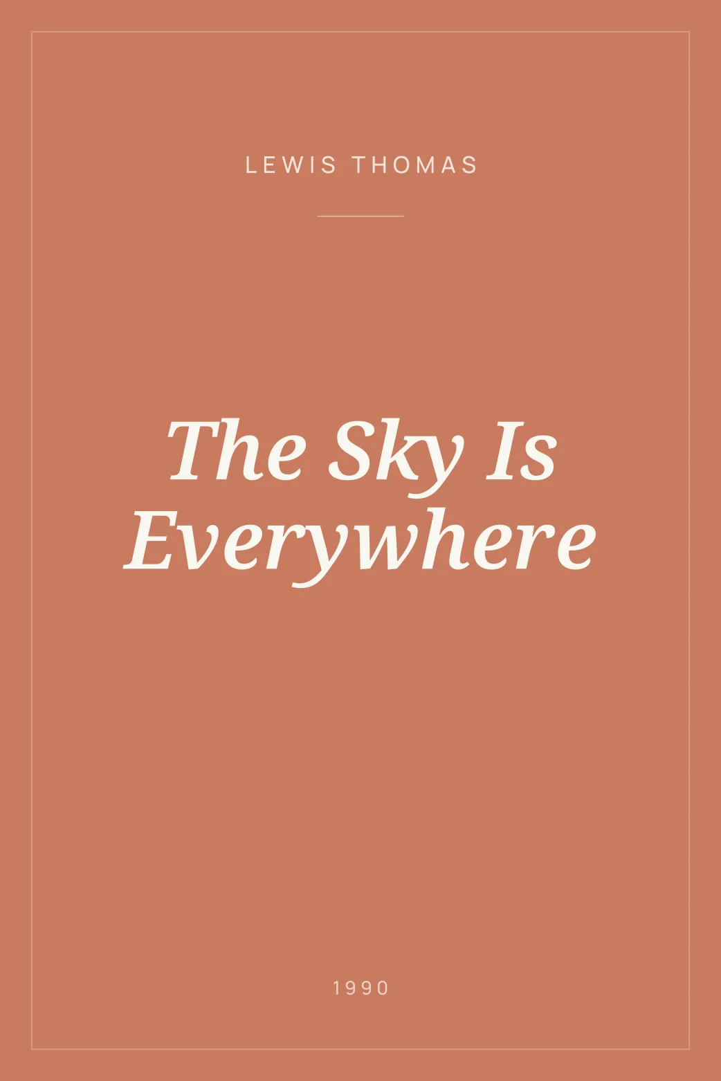 Portada de The Sky Is Everywhere