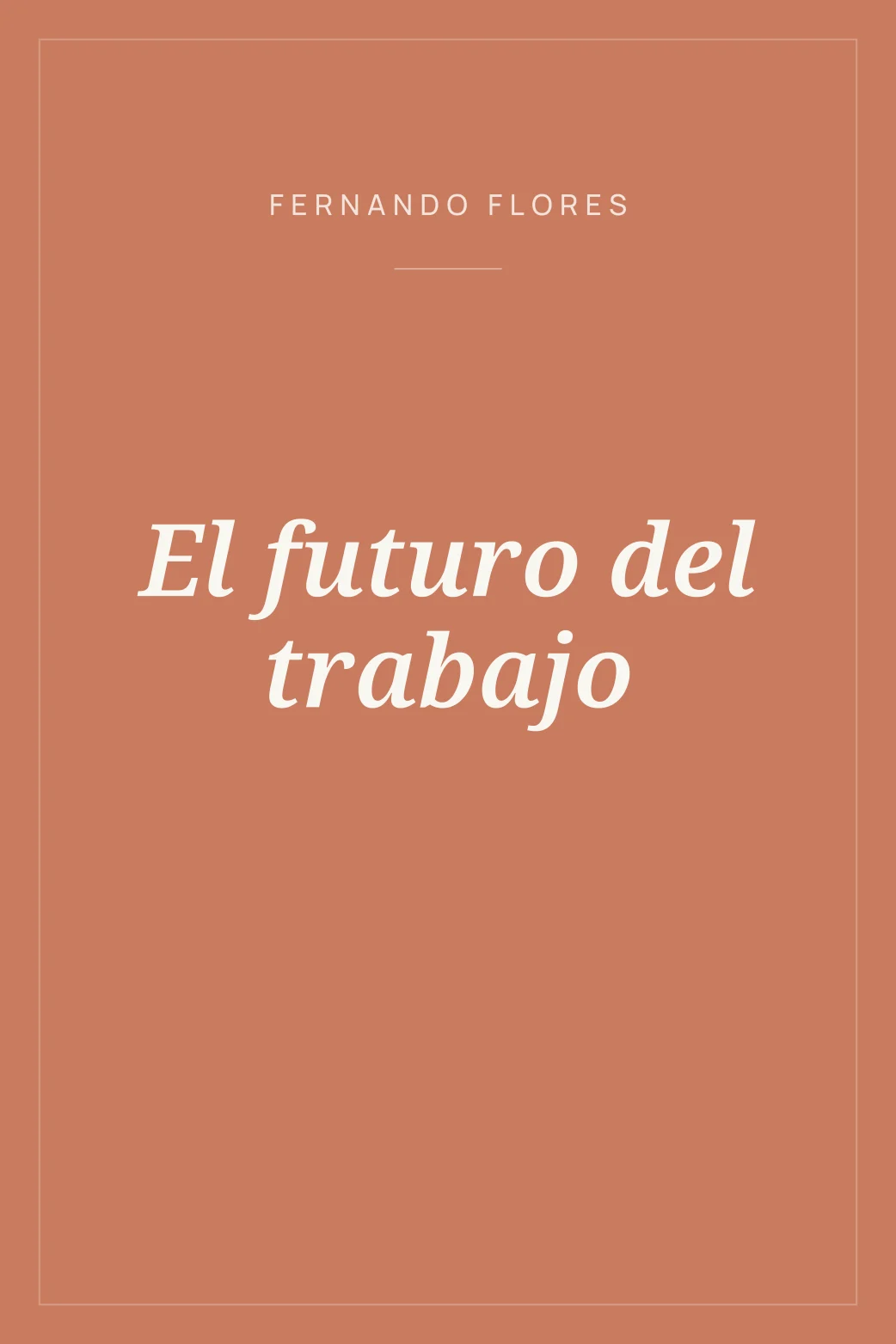 Portada de El futuro del trabajo