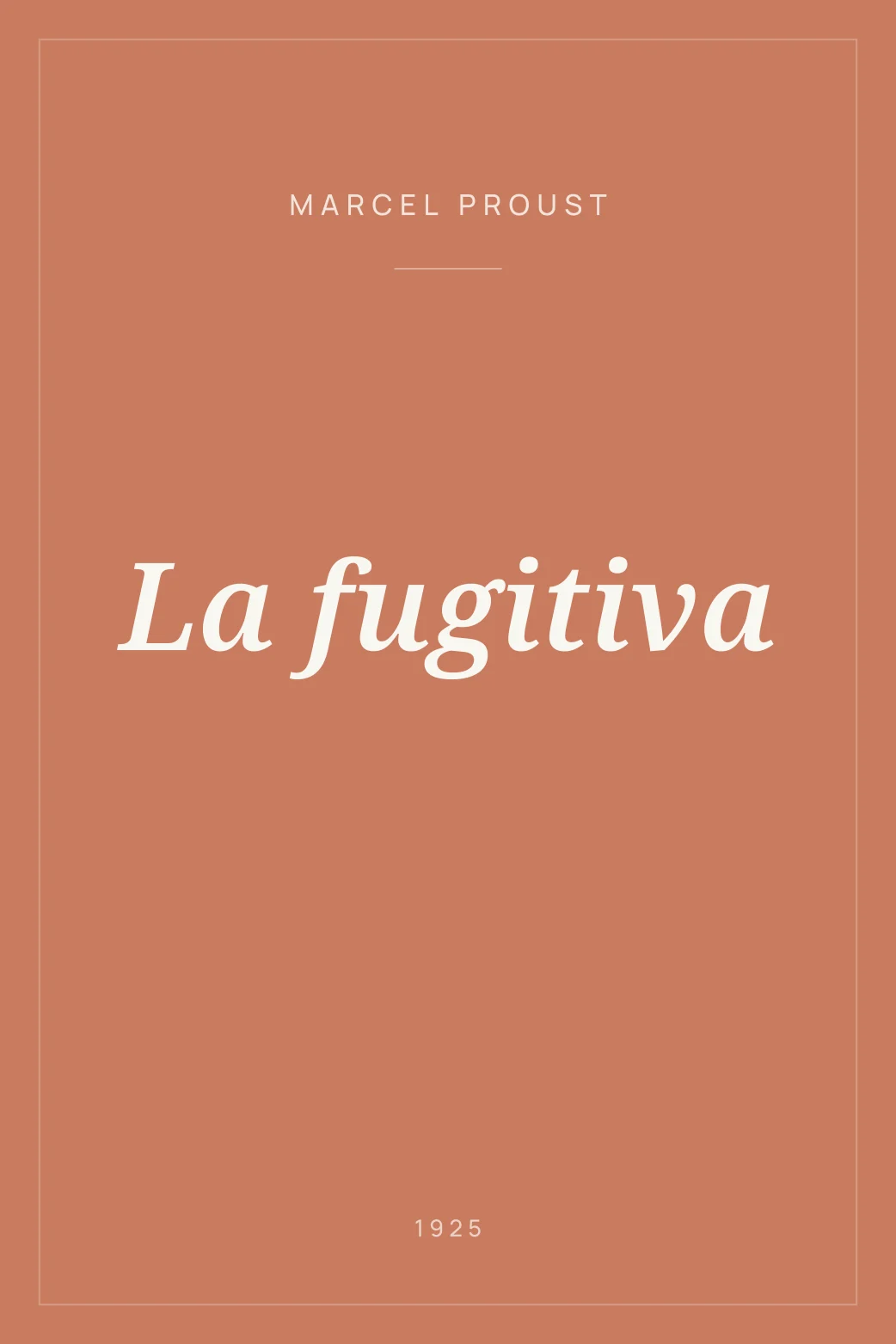 Portada de La fugitiva