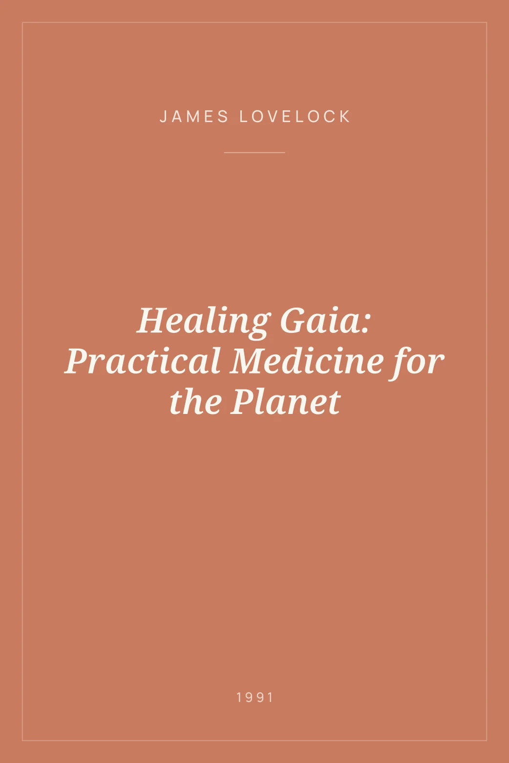 Portada de Healing Gaia: Practical Medicine for the Planet