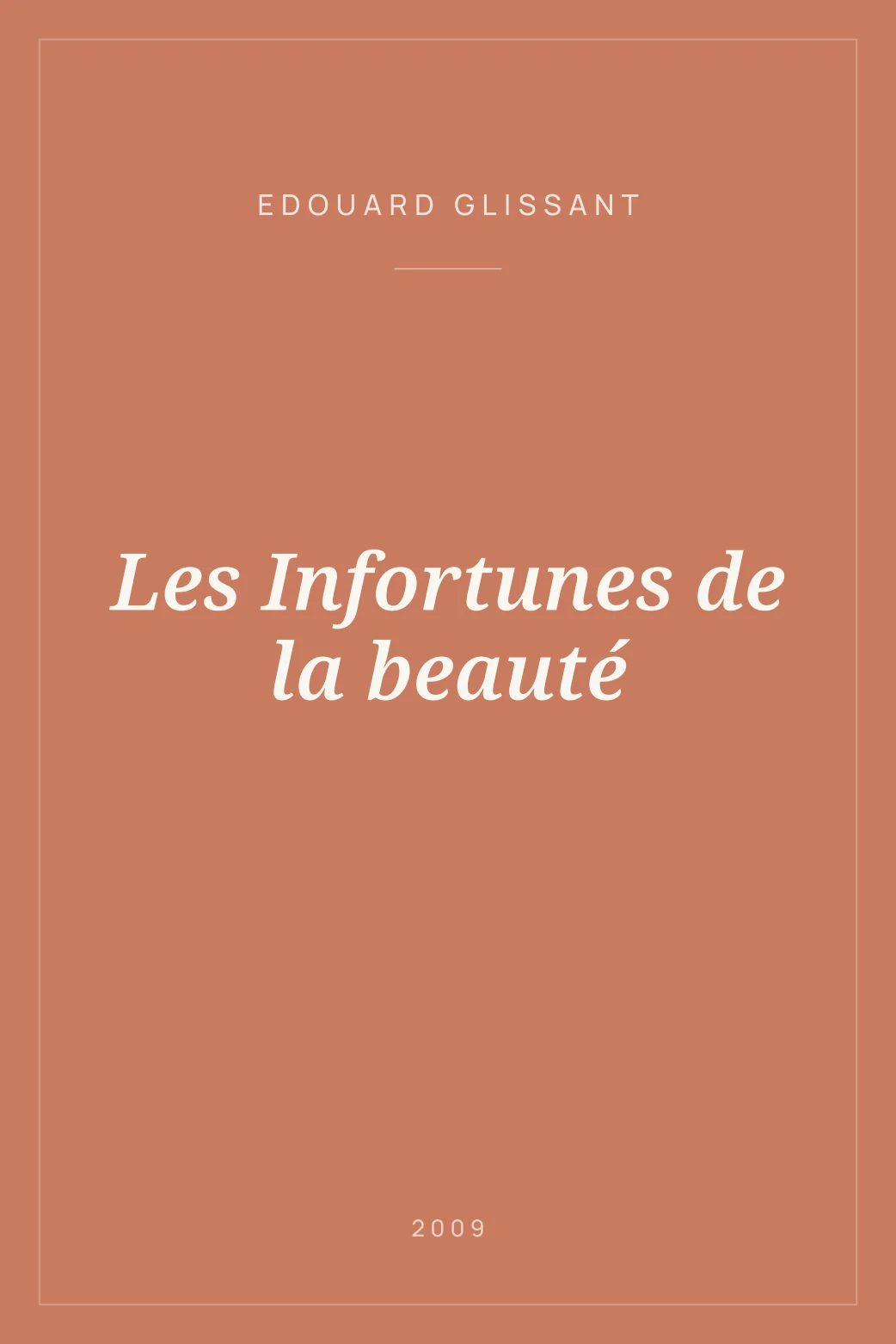 Portada de Les Infortunes de la beauté