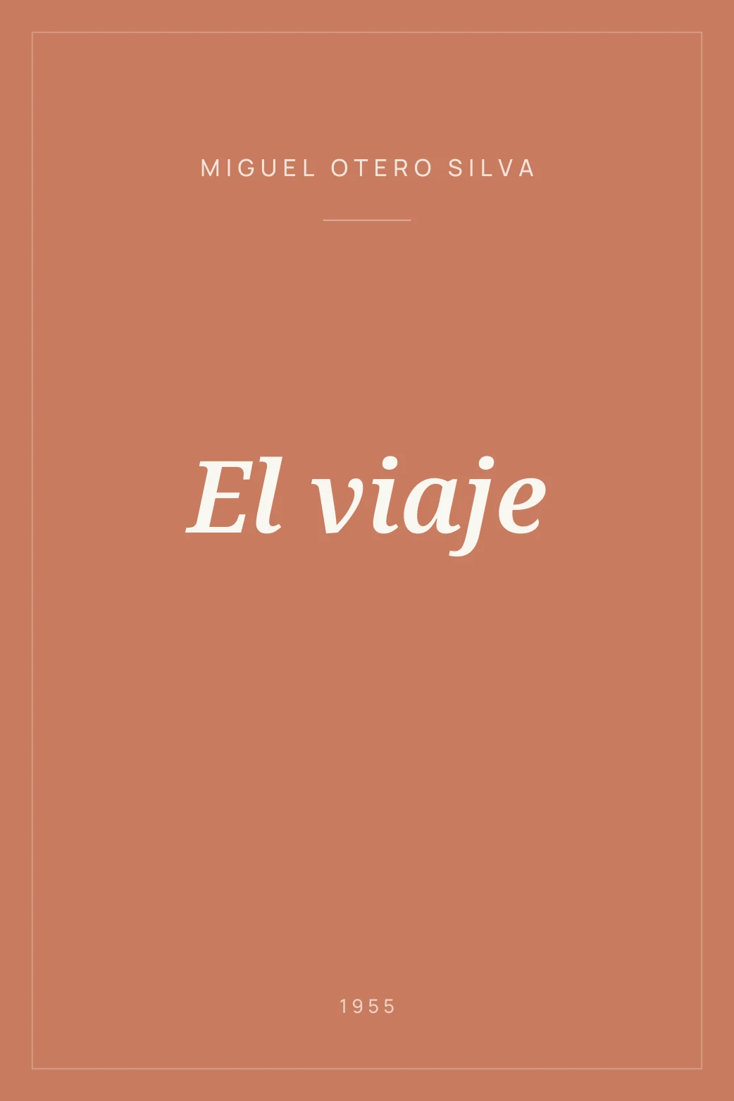 Portada de El viaje