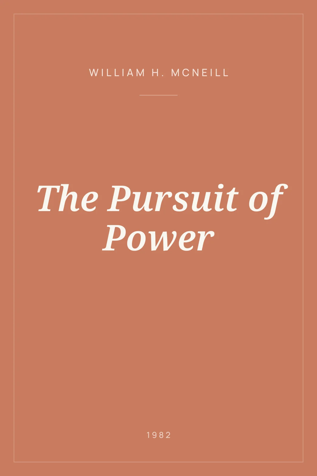 Portada de The Pursuit of Power