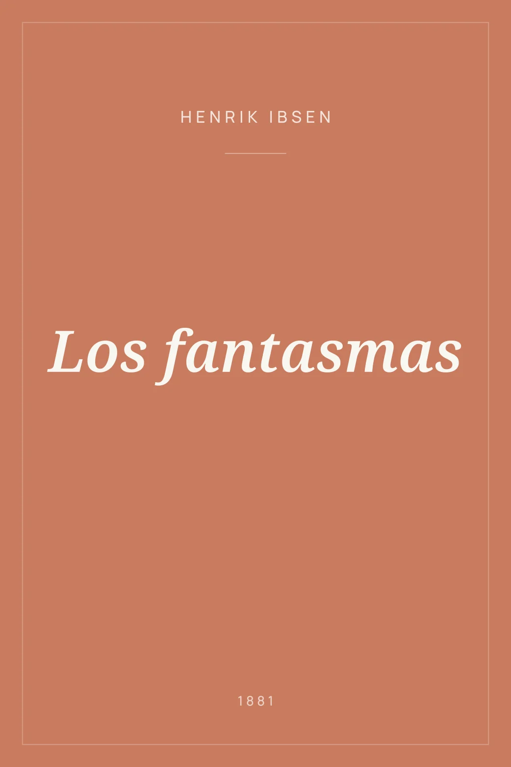 Portada de Los fantasmas