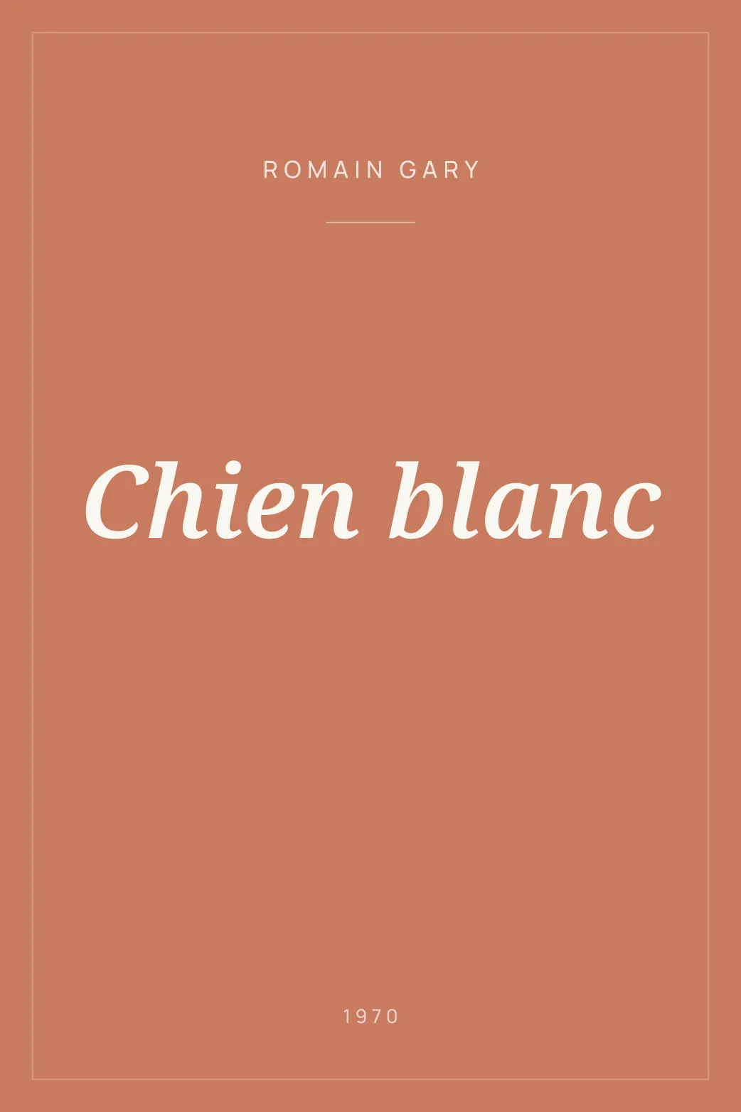 Portada de Chien blanc