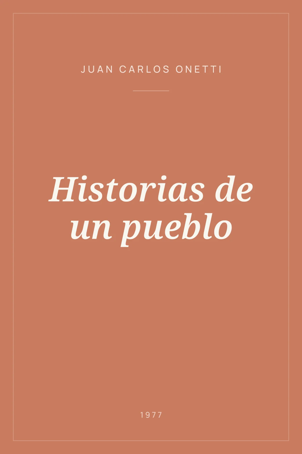 Portada de Historias de un pueblo