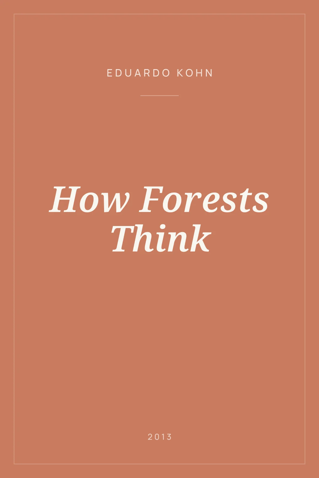 Portada de How Forests Think