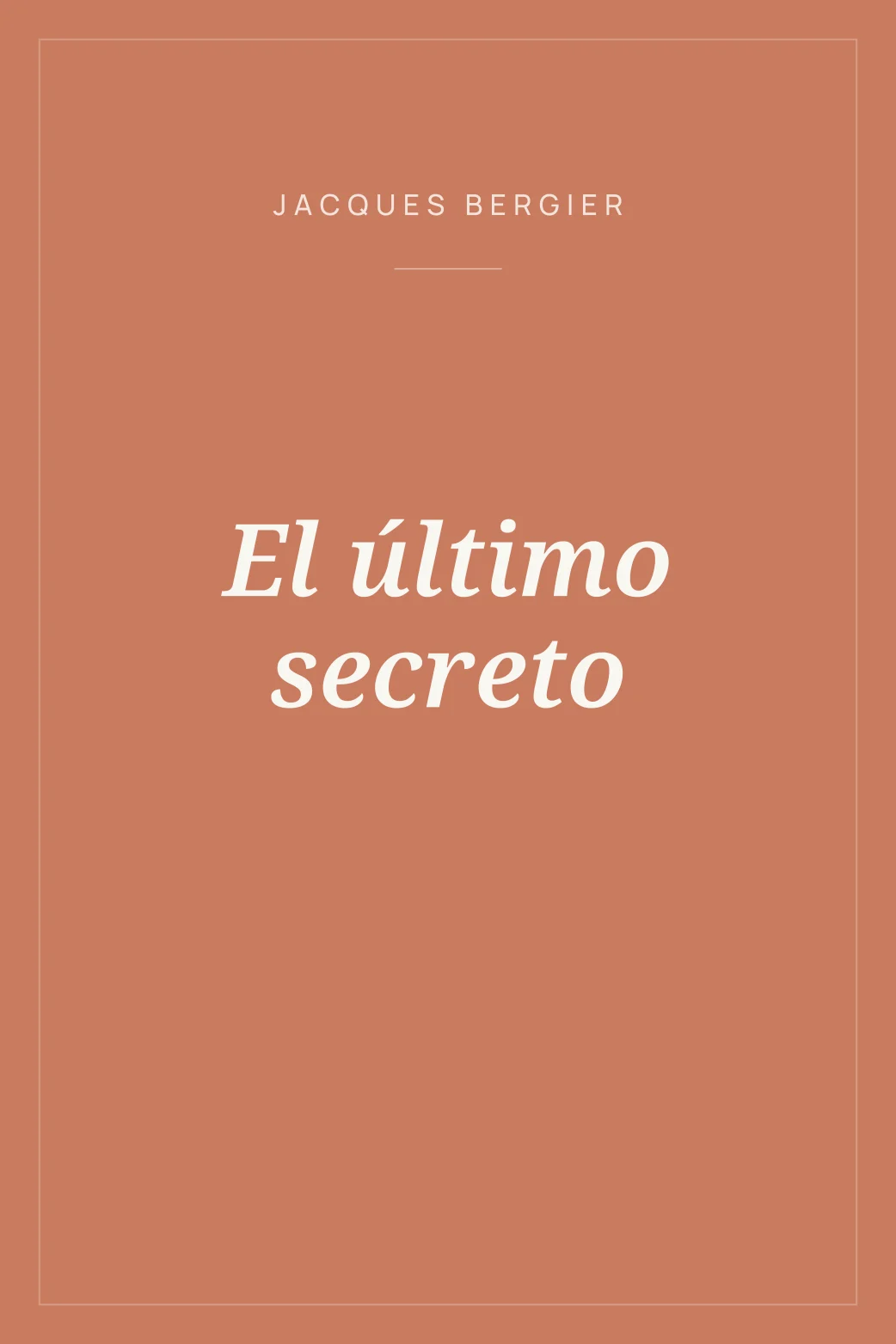 Portada de El último secreto