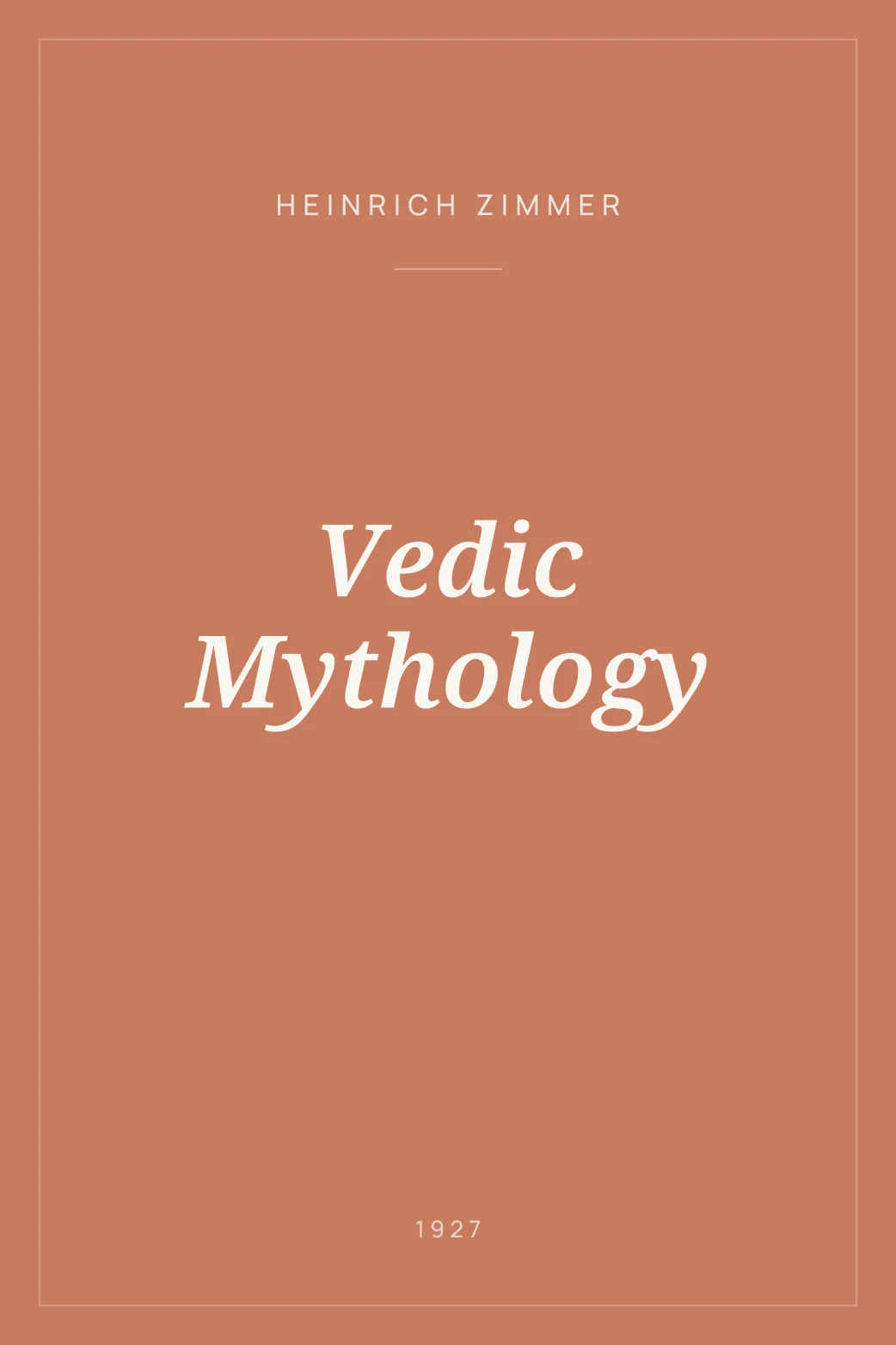 Portada de Vedic Mythology