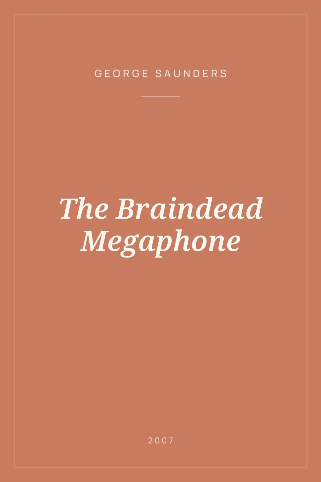 Portada de The Braindead Megaphone