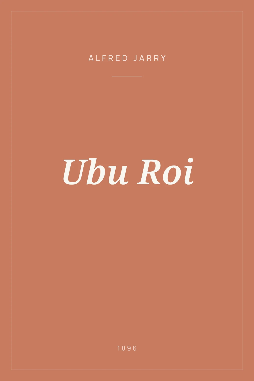 Portada de Ubu Roi