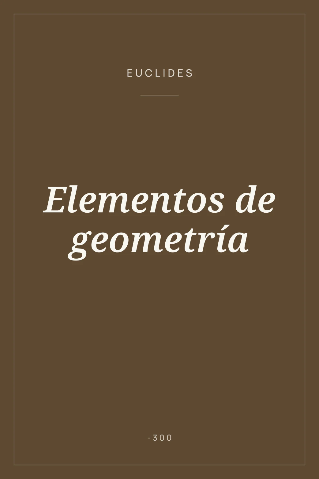 Portada de Elementos de geometría