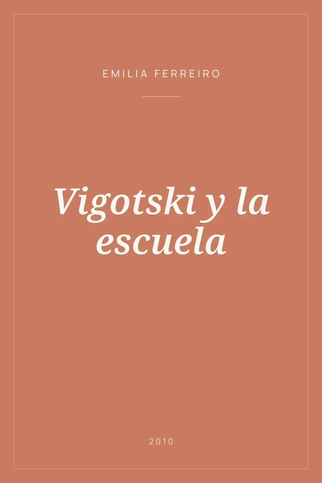 Portada de Vigotski y la escuela