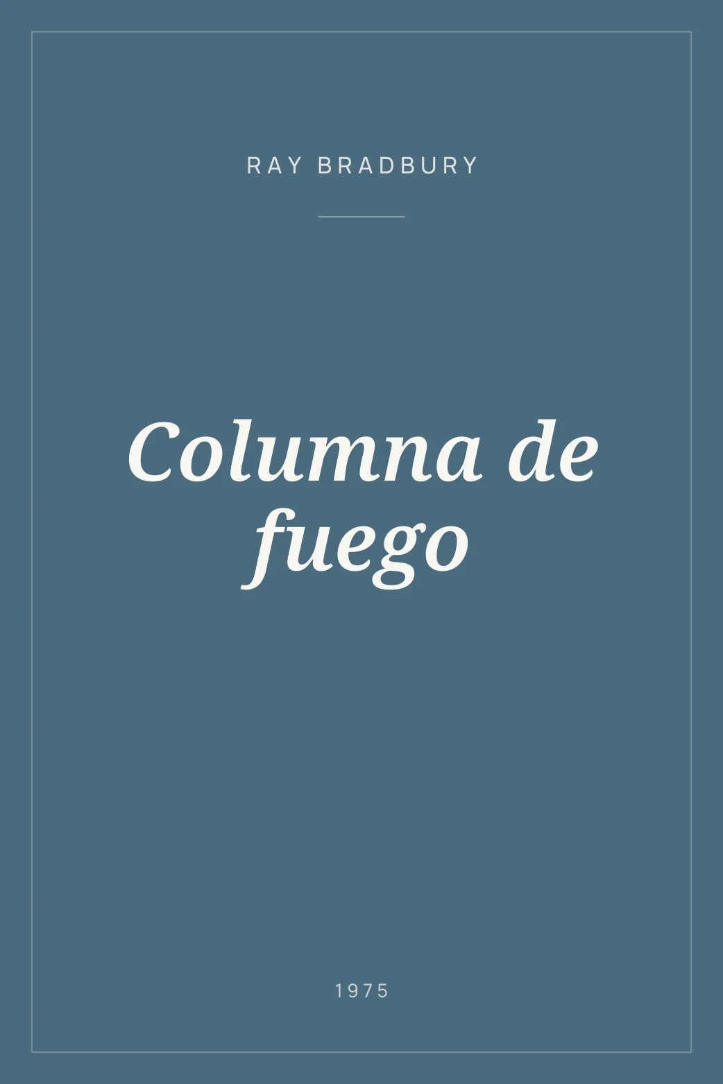 Portada de Columna de fuego