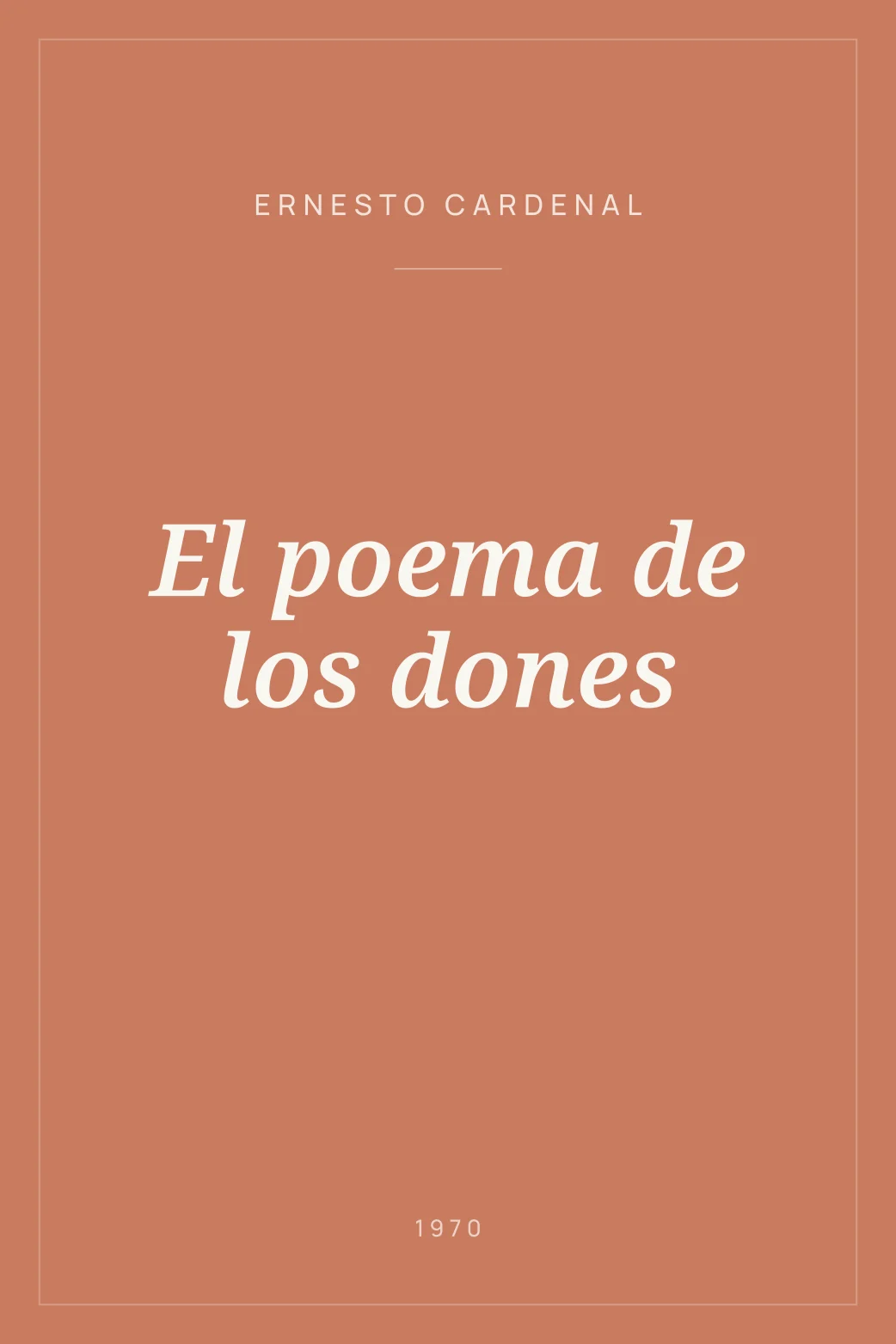 Portada de El poema de los dones