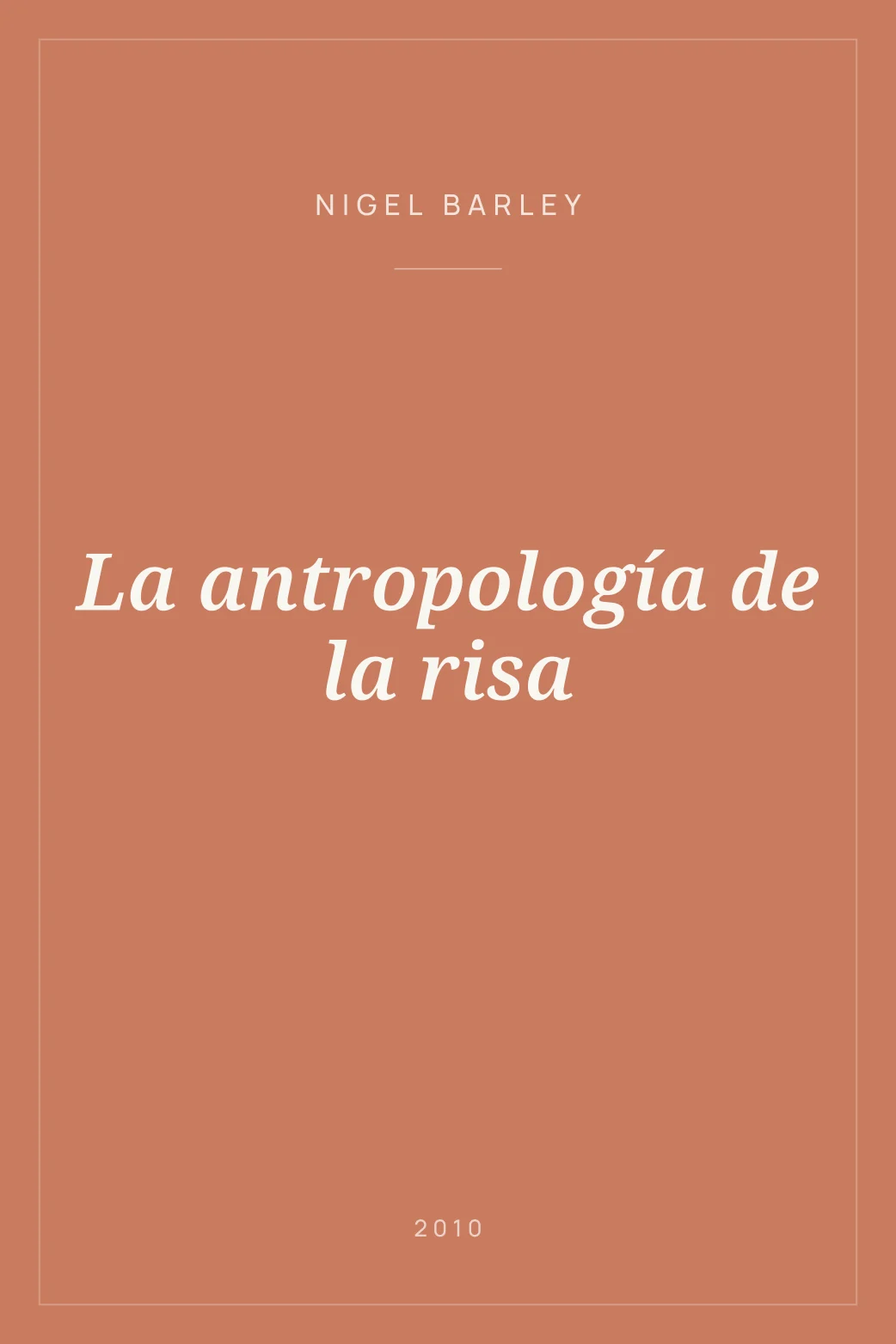 Portada de La antropología de la risa
