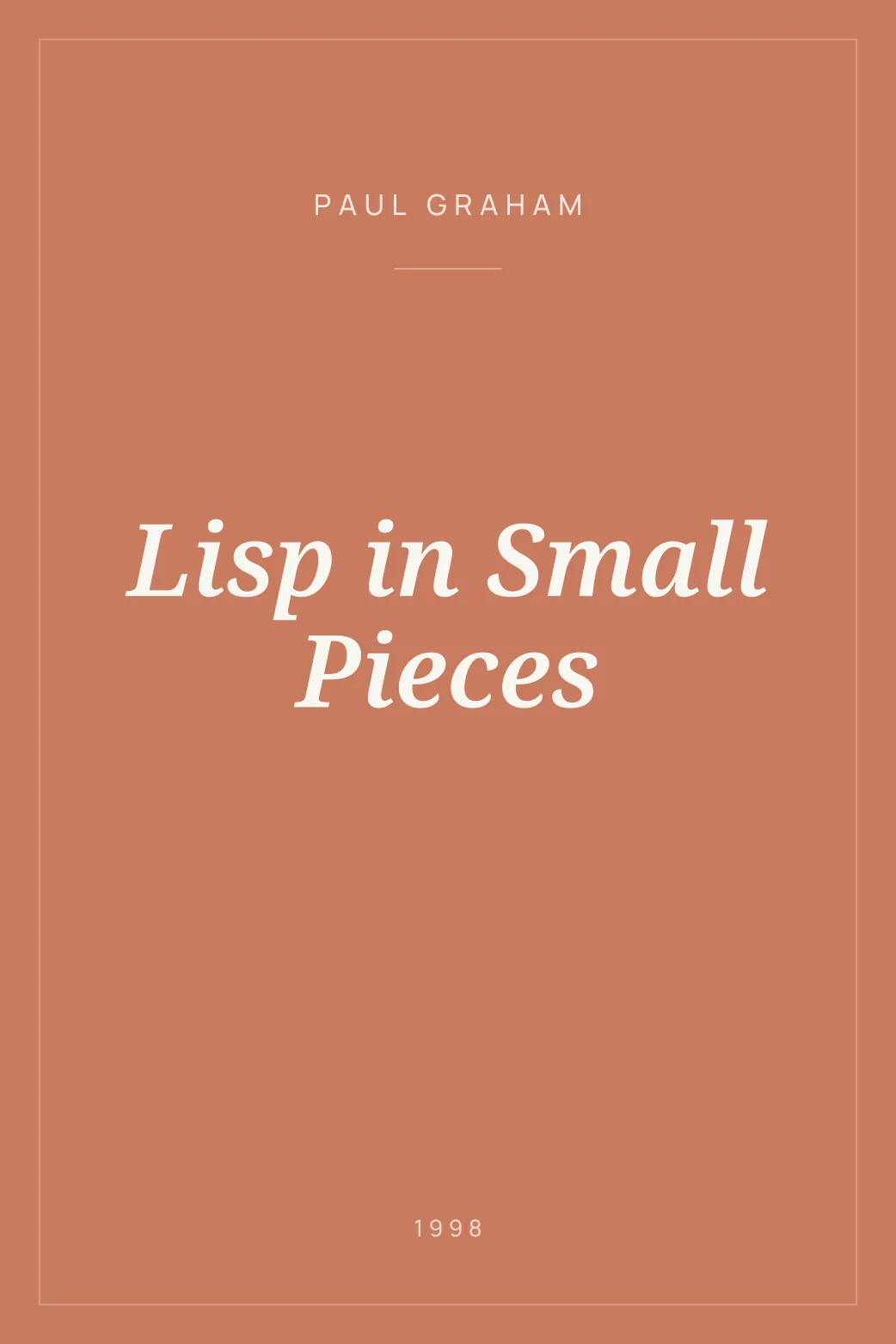 Portada de Lisp in Small Pieces