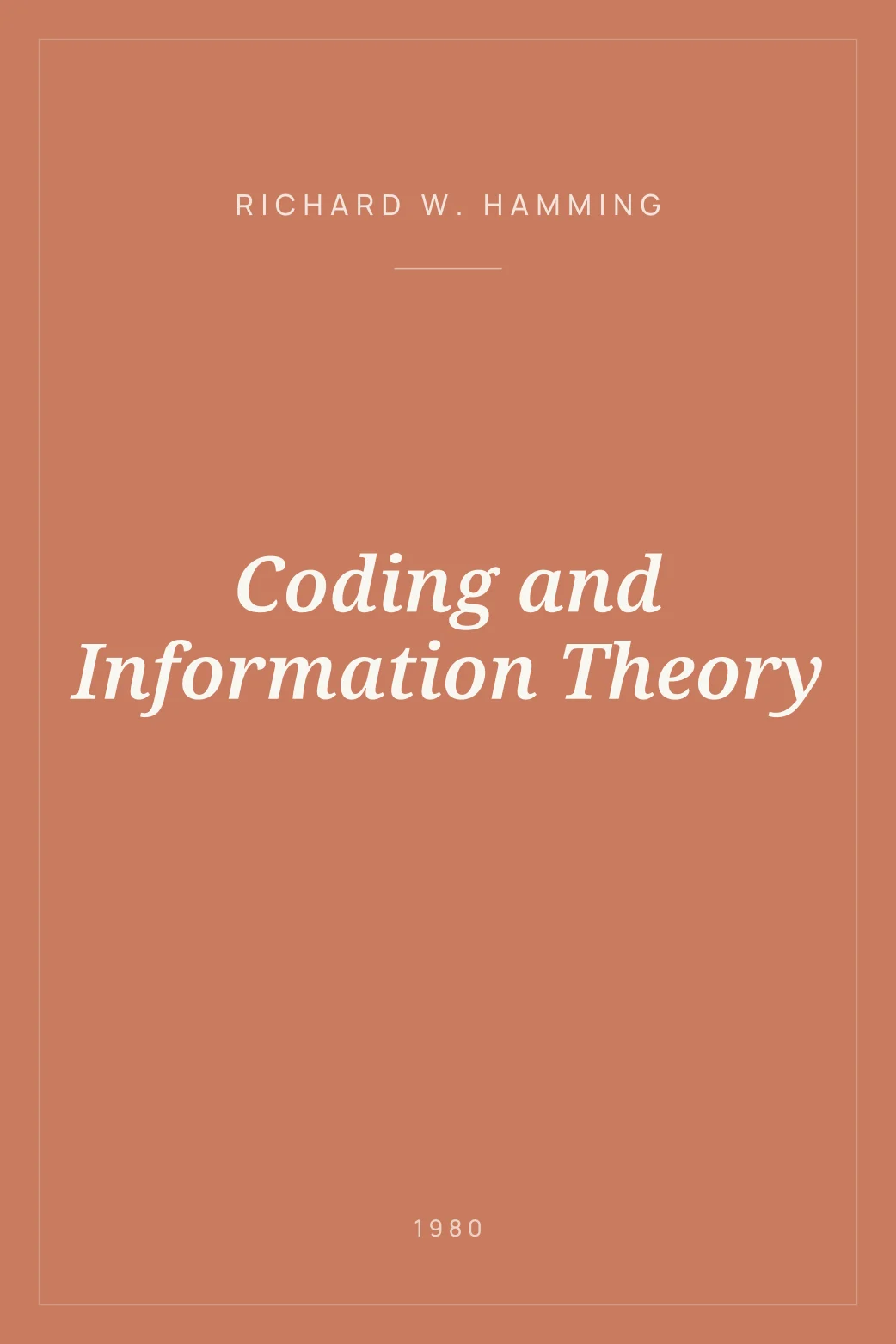 Portada de Coding and Information Theory
