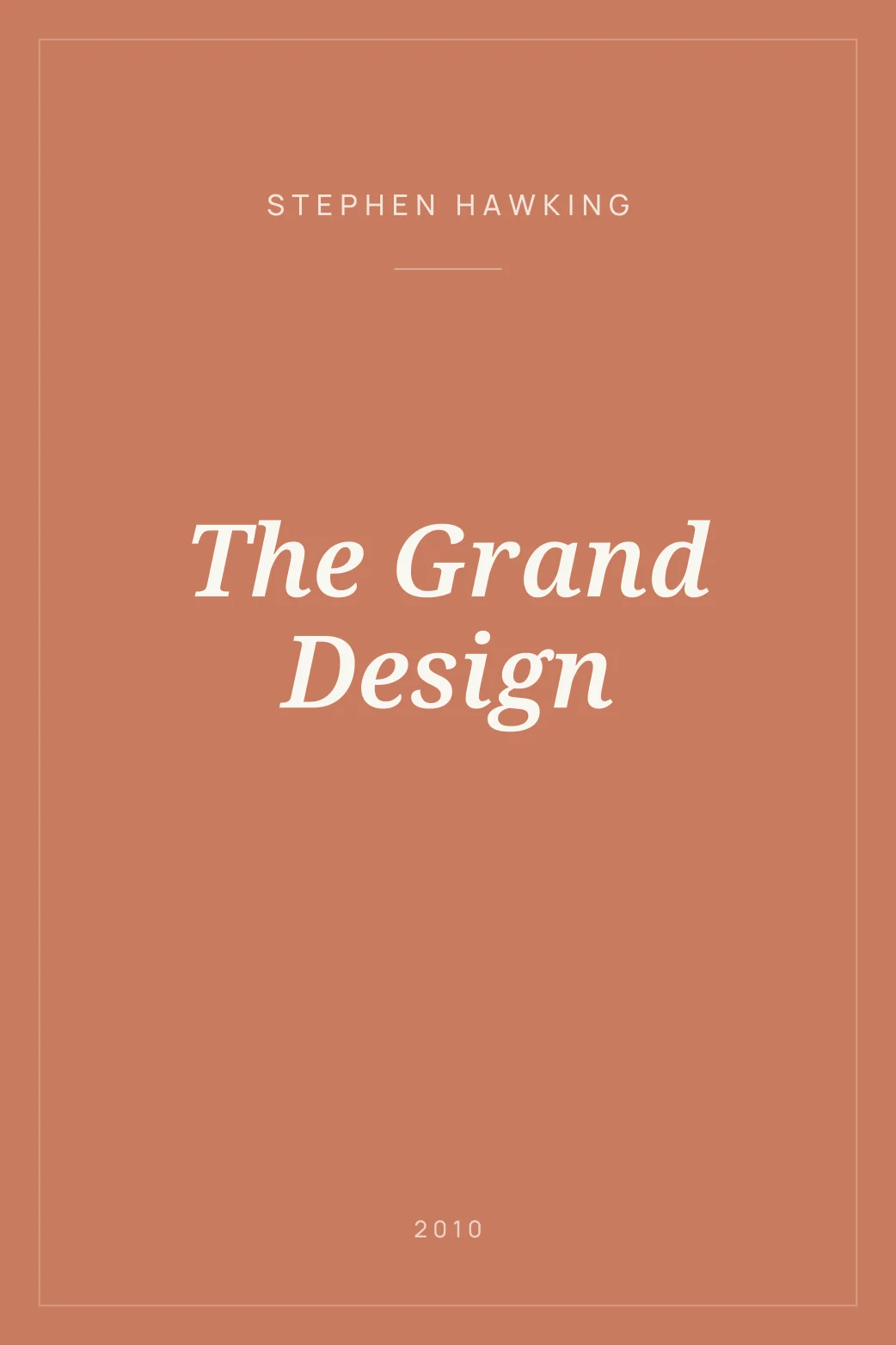 Portada de The Grand Design