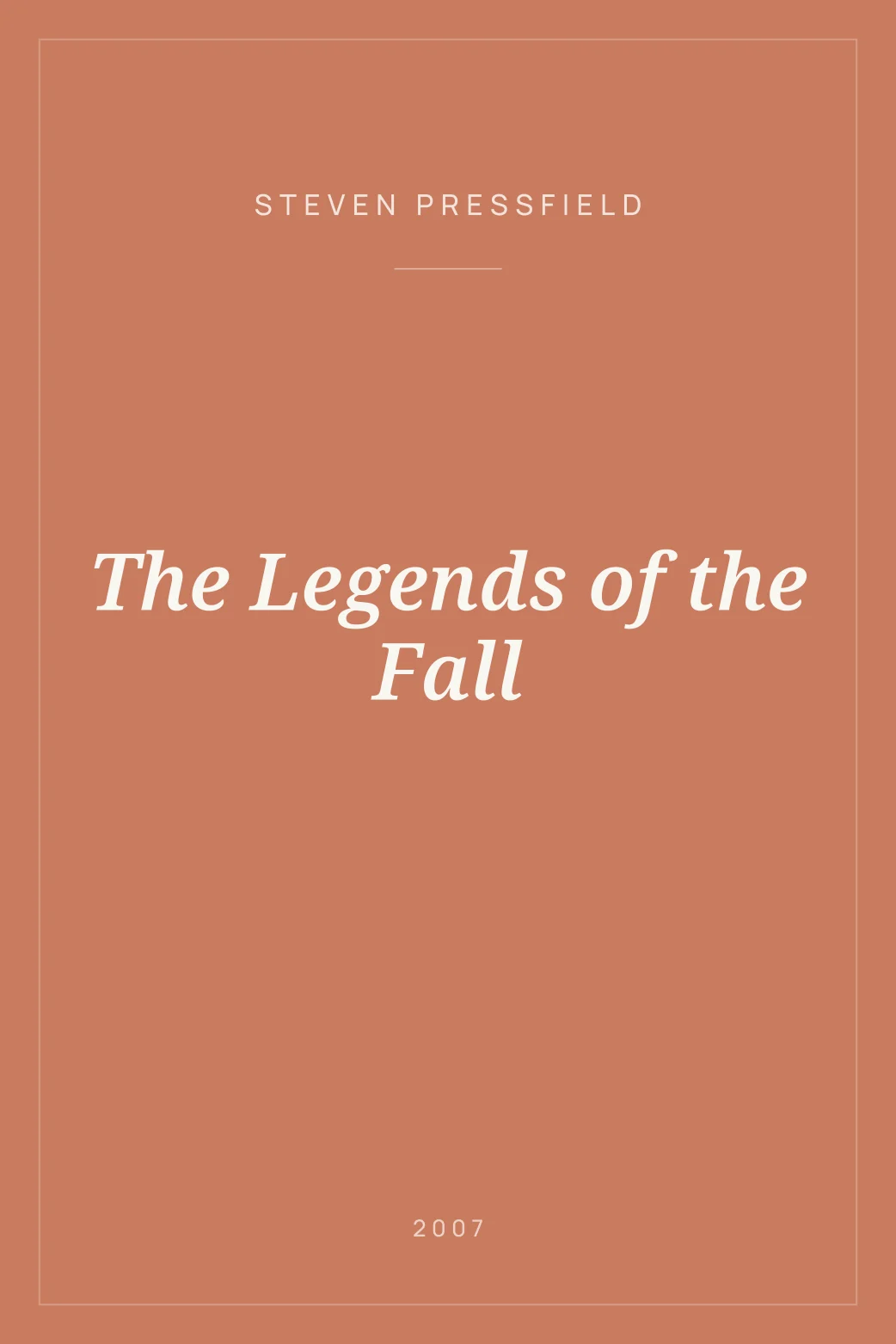 Portada de The Legends of the Fall