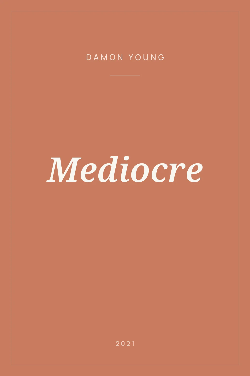 Portada de Mediocre