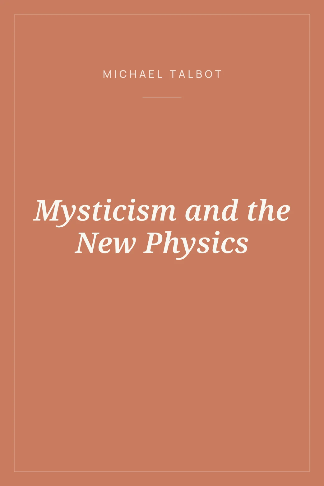 Portada de Mysticism and the New Physics