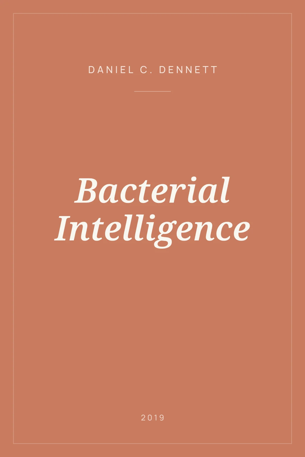 Portada de Bacterial Intelligence