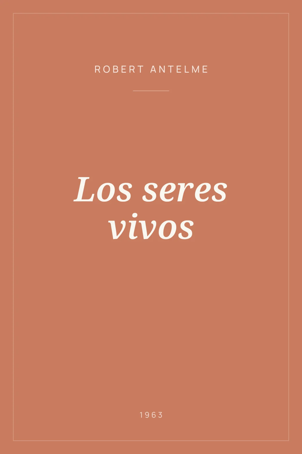 Portada de Los seres vivos