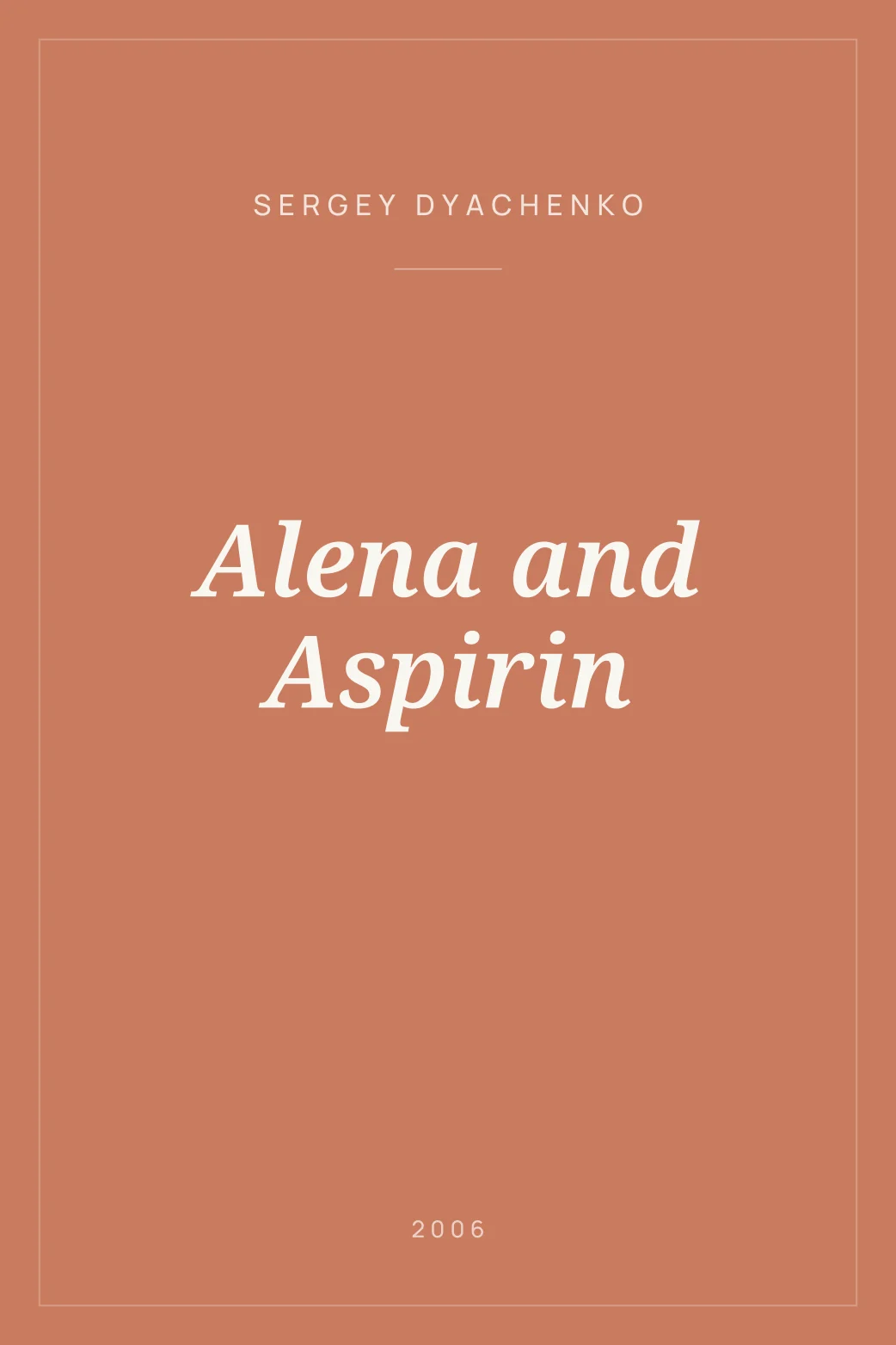 Portada de Alena and Aspirin