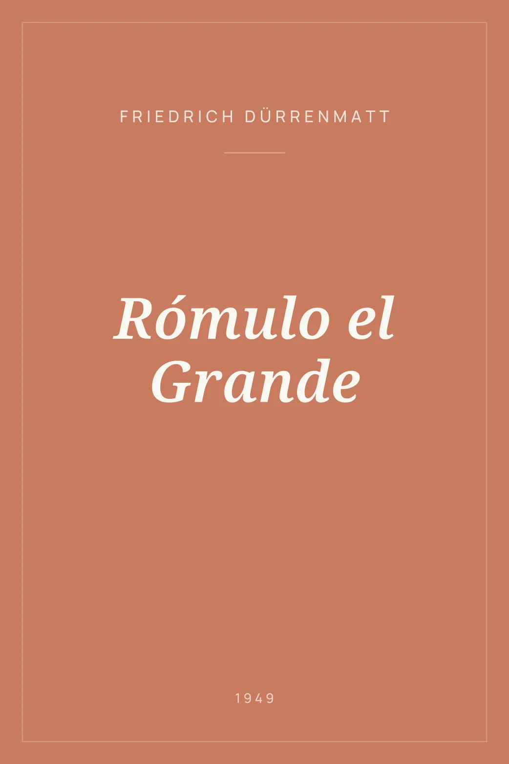 Portada de Rómulo el Grande