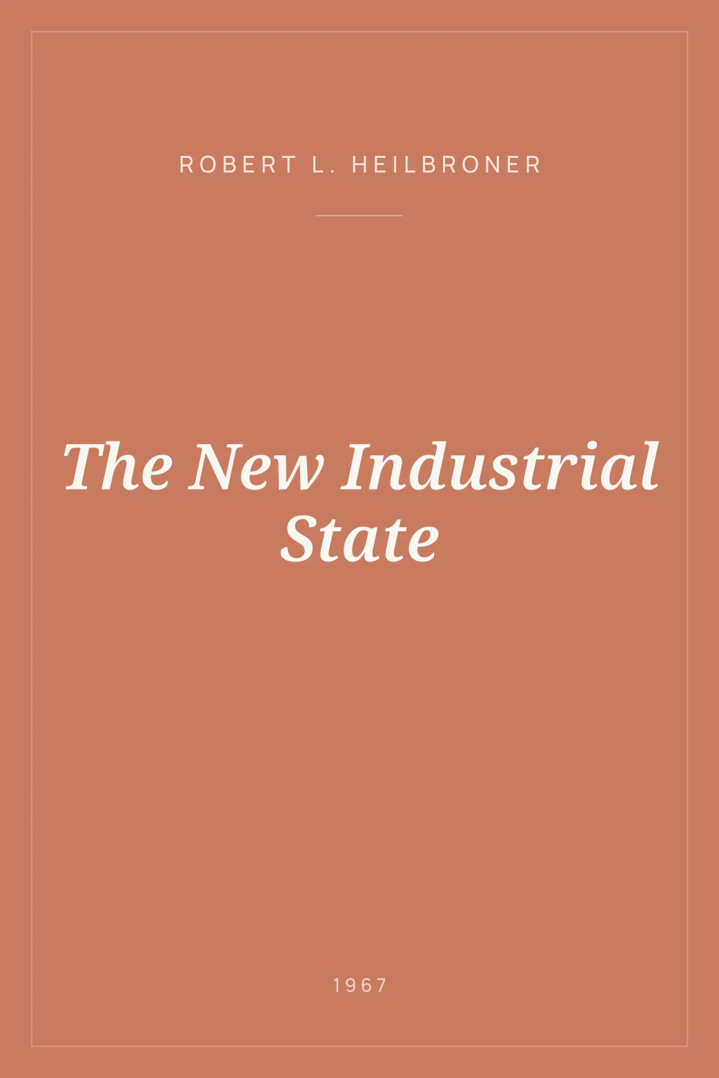 Portada de The New Industrial State
