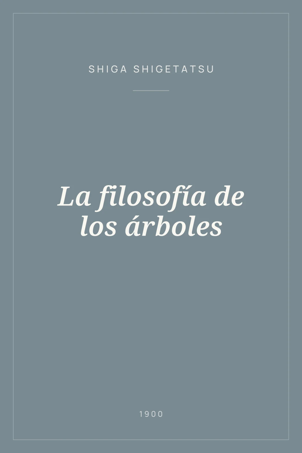 Portada de La filosofía de los árboles