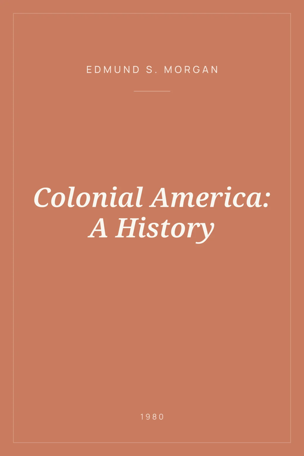 Portada de Colonial America: A History