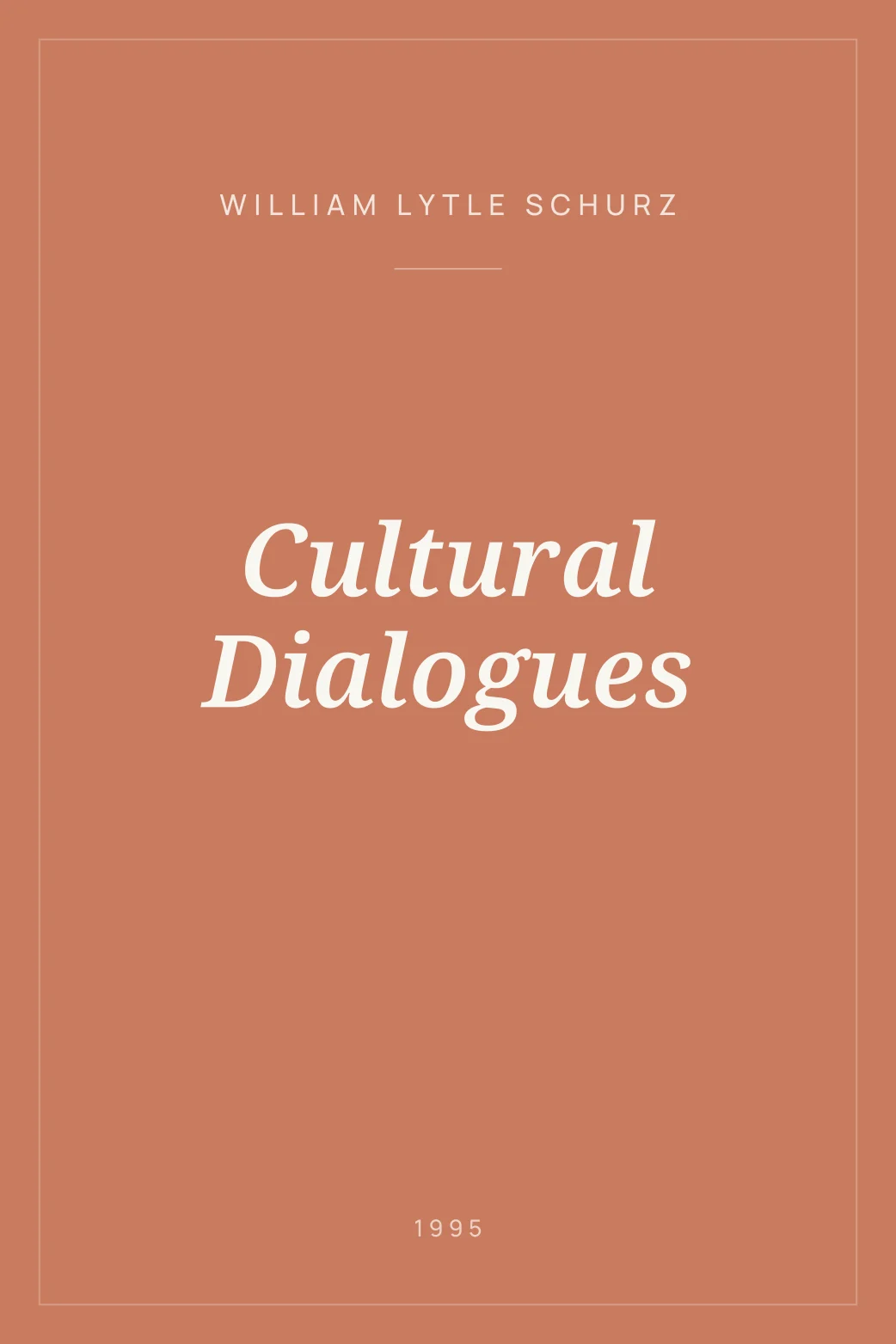 Portada de Cultural Dialogues