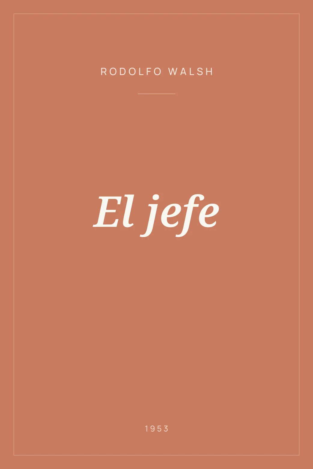 Portada de El jefe