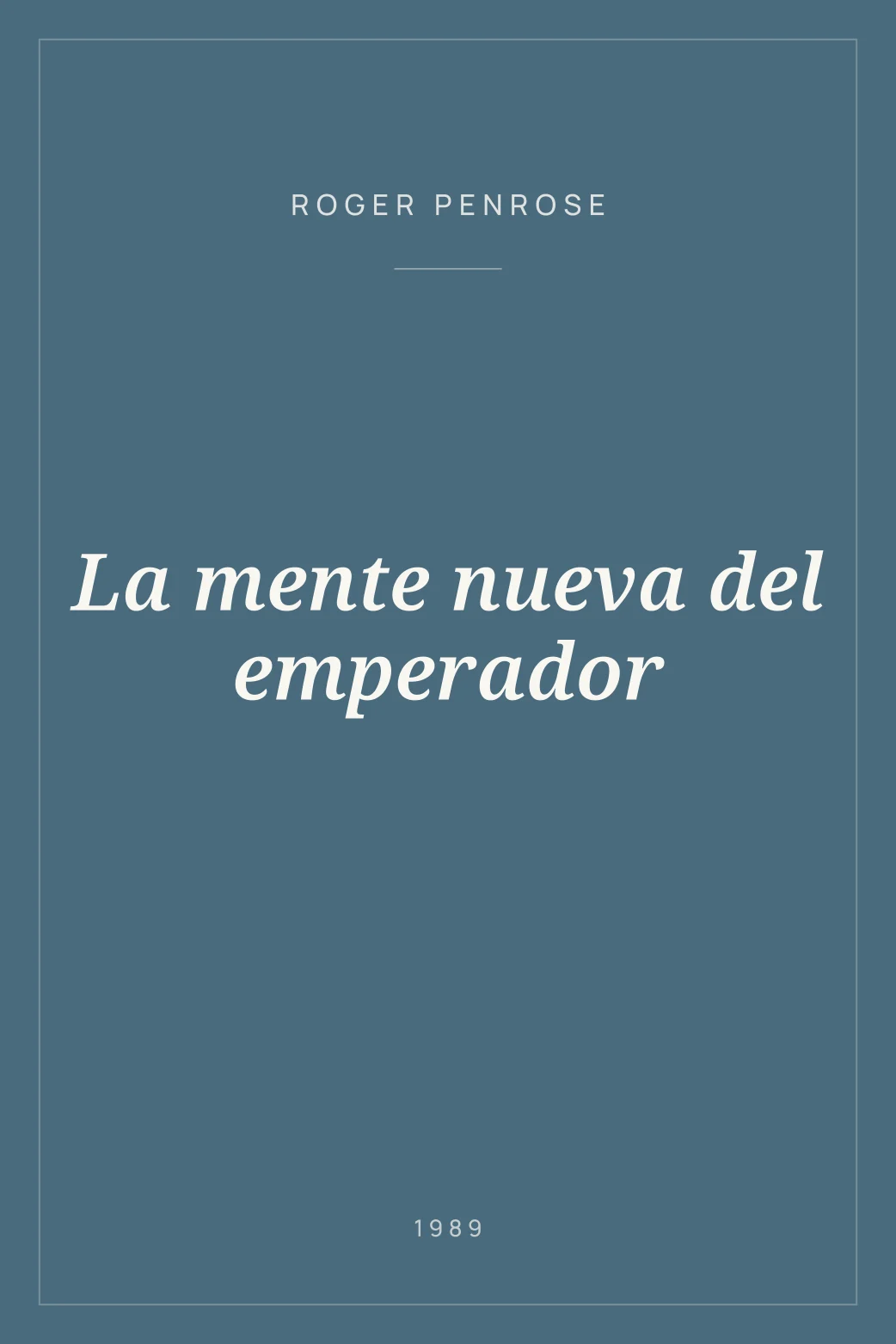 Portada de La mente nueva del emperador