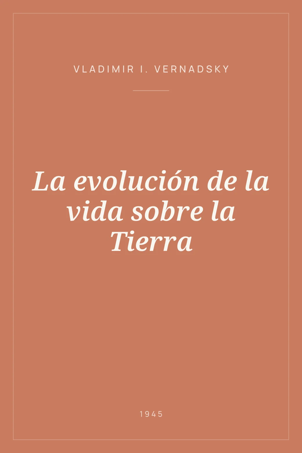 Portada de La evolución de la vida sobre la Tierra
