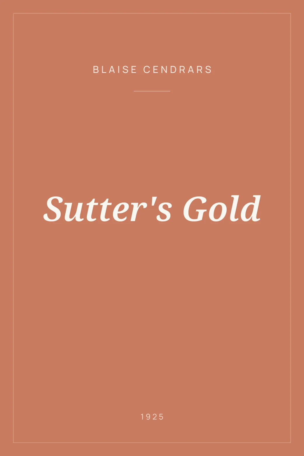 Portada de Sutter's Gold