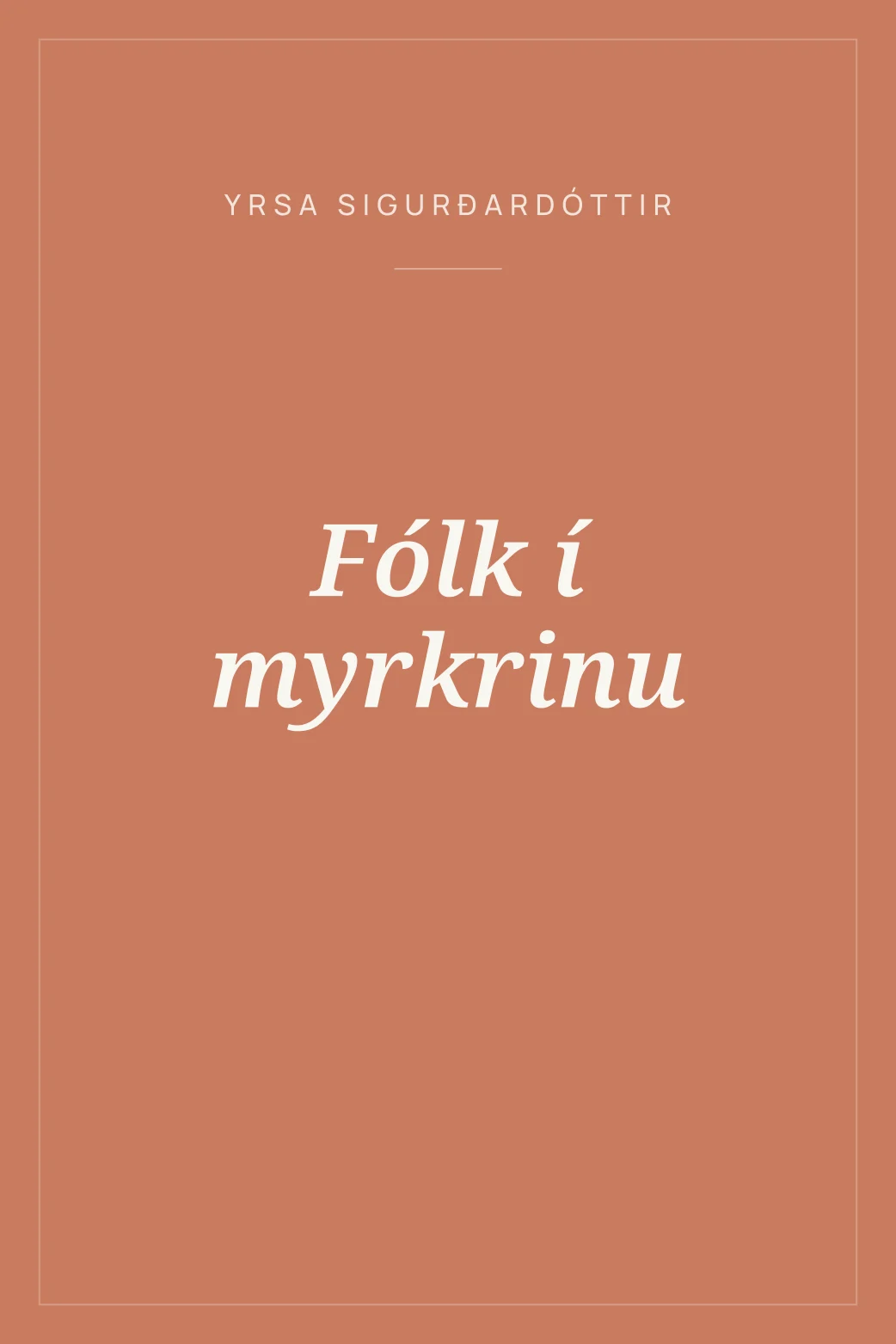 Portada de Fólk í myrkrinu