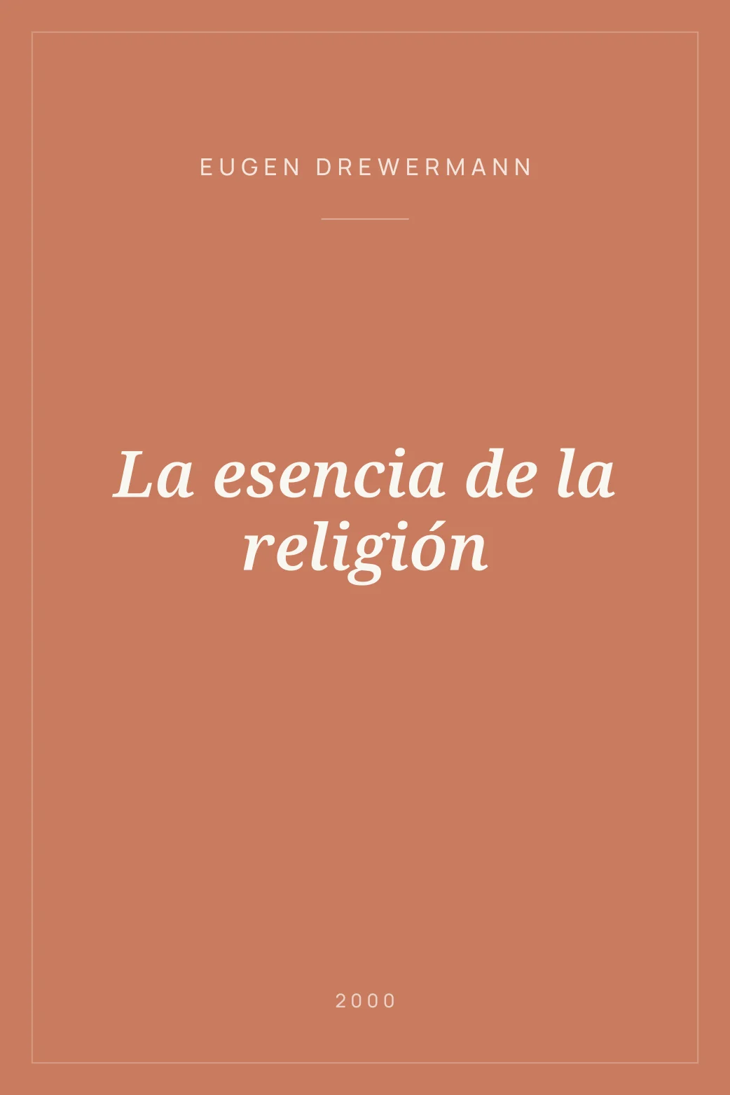Portada de La esencia de la religión
