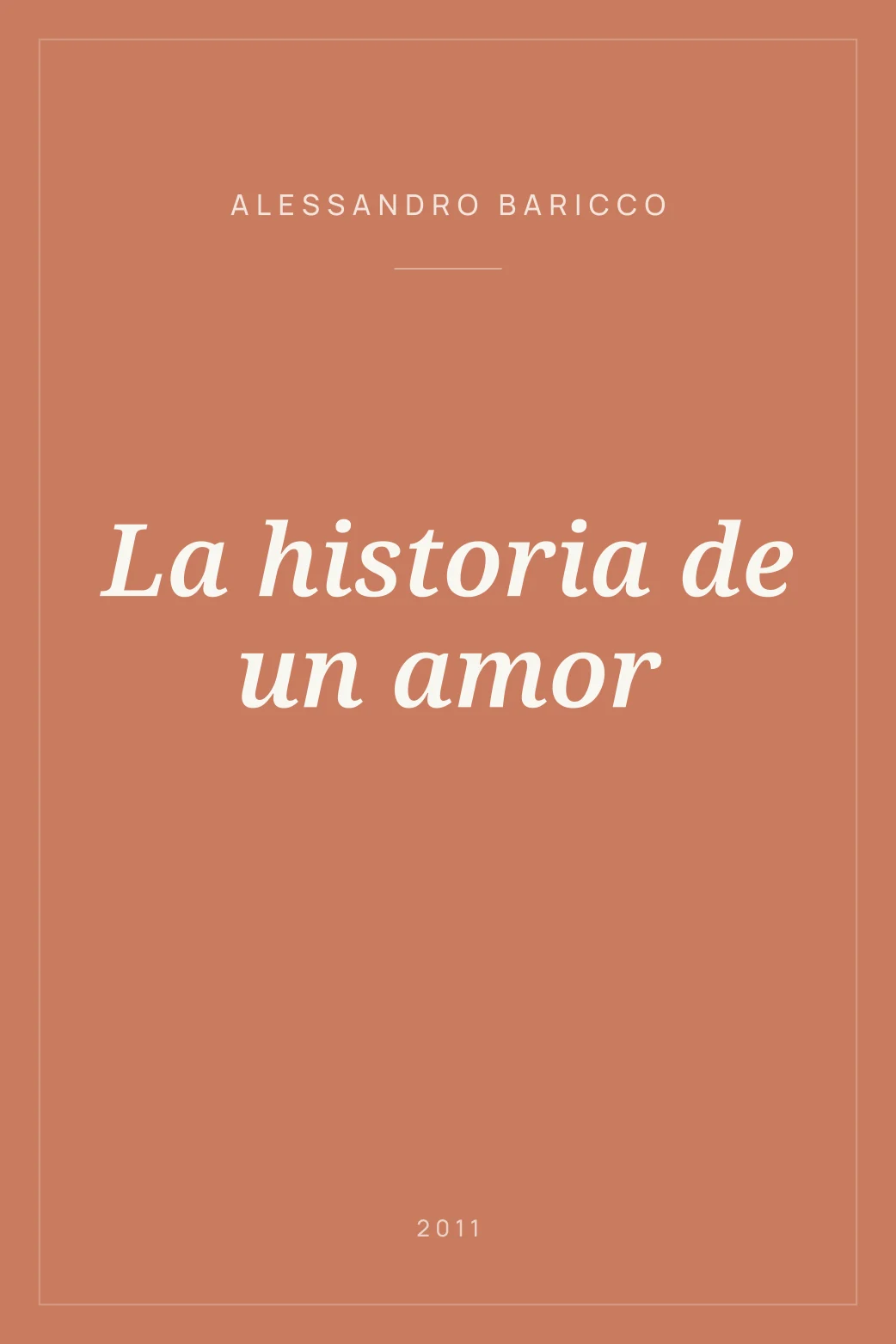 Portada de La historia de un amor