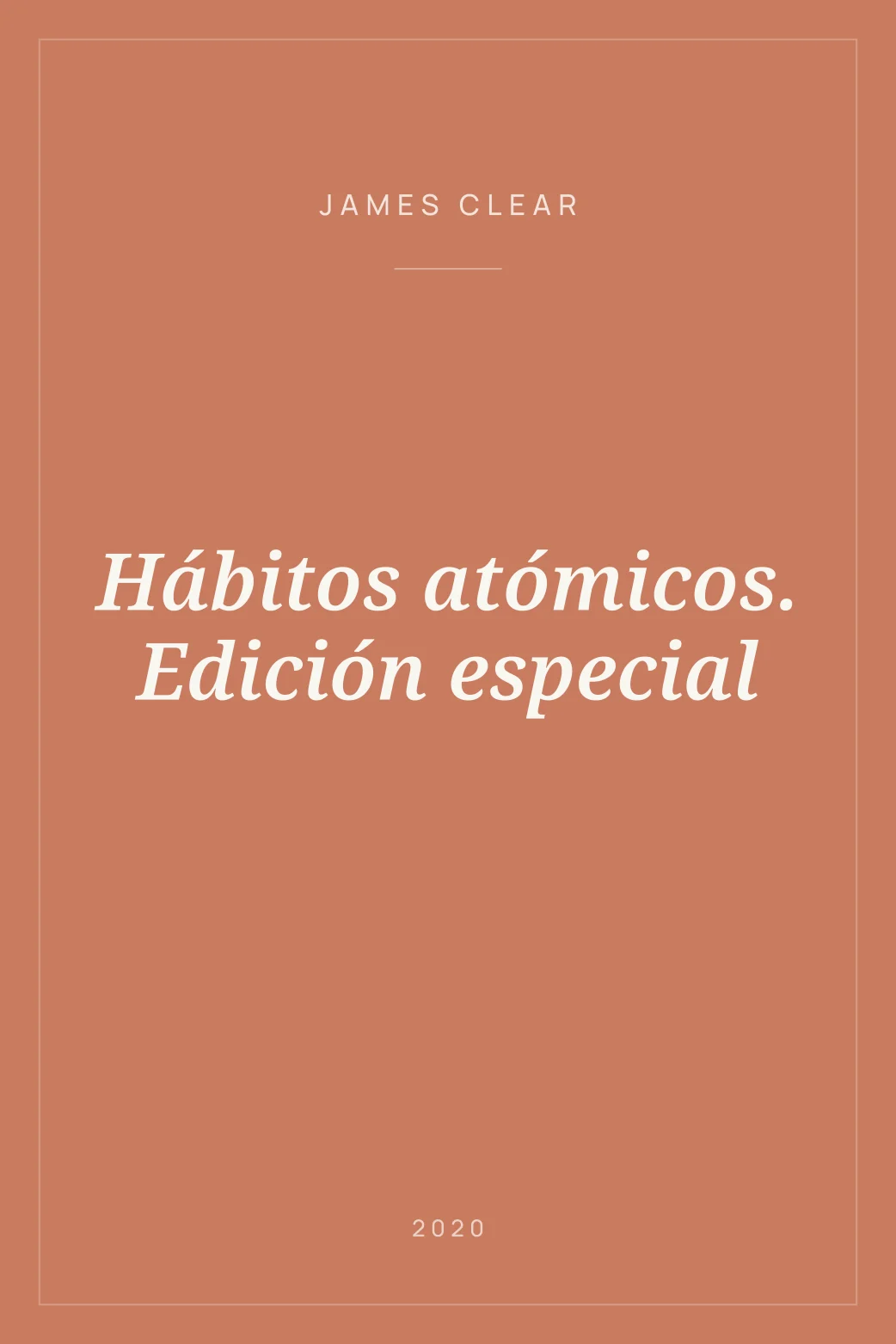 Portada de Hábitos atómicos. Edición especial