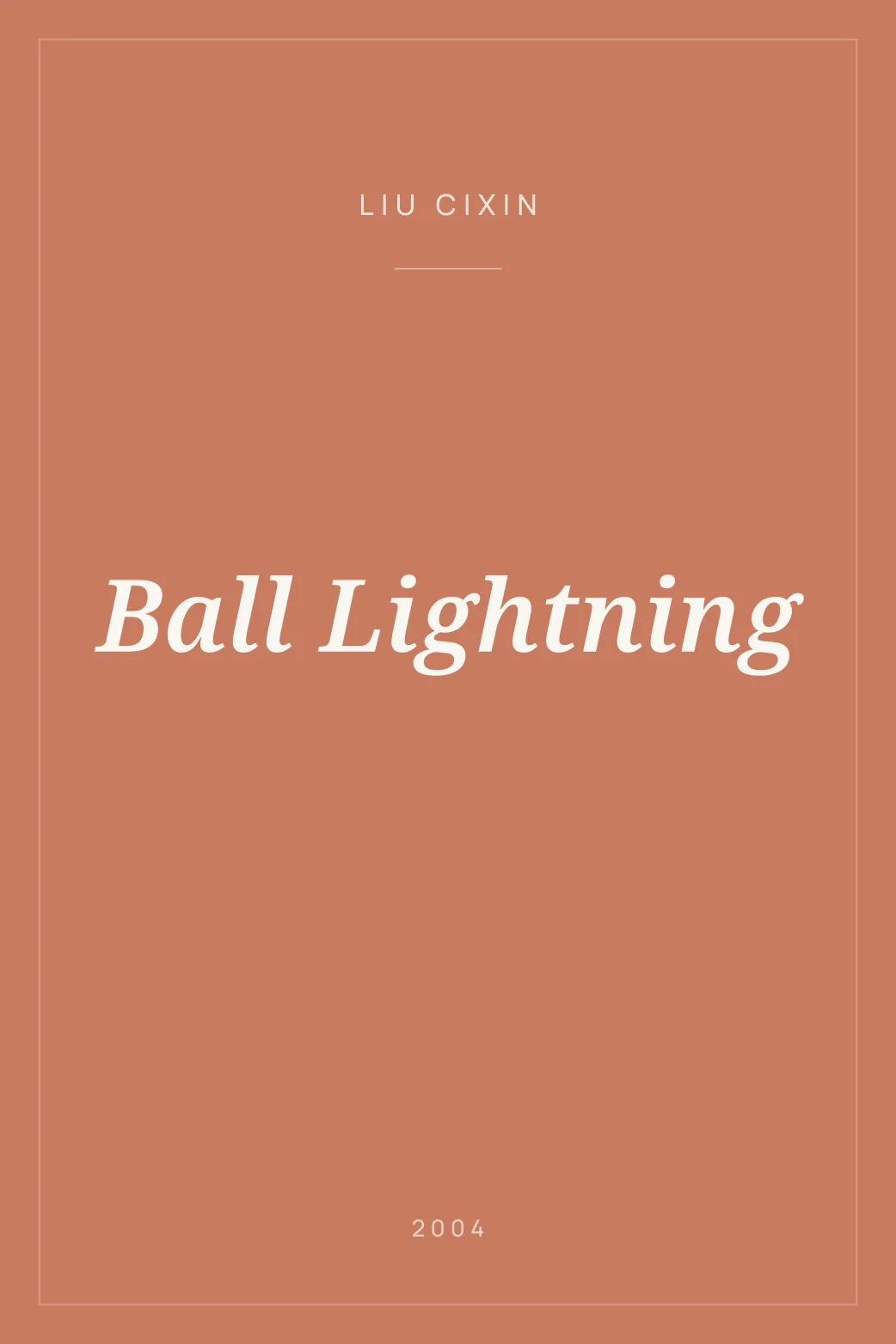 Portada de Ball Lightning