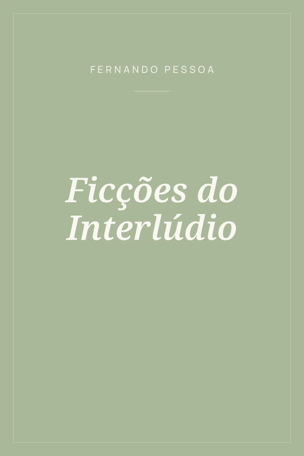 Portada de Ficções do Interlúdio